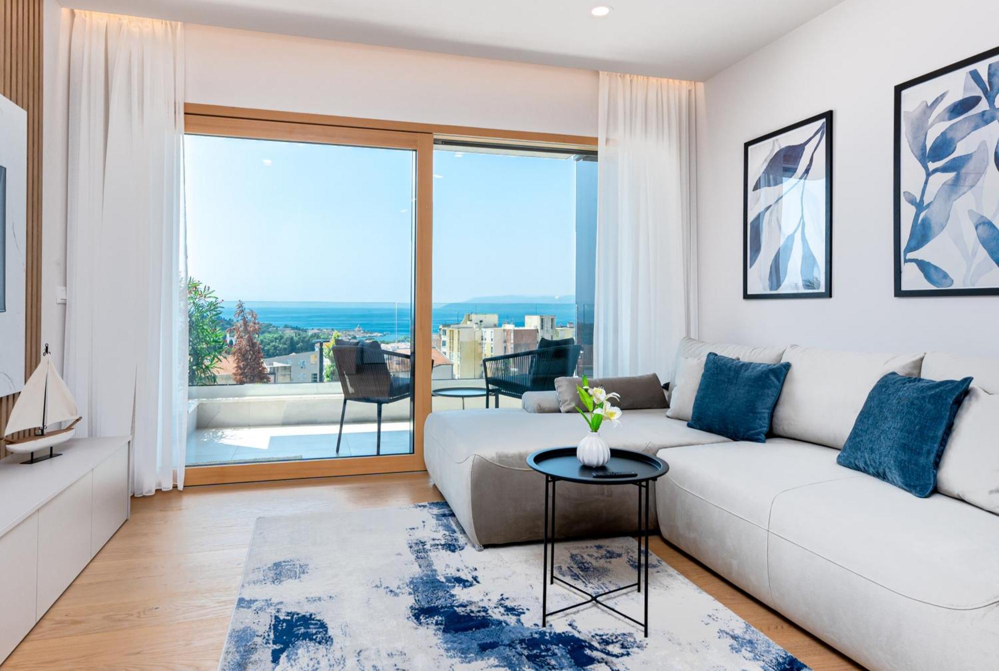 Luxury Adria Sea City & Mountain View Apartment Makarska Buitenkant foto