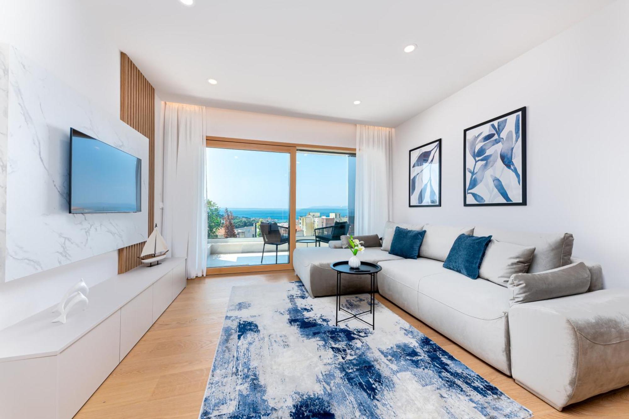 Luxury Adria Sea City & Mountain View Apartment Makarska Buitenkant foto